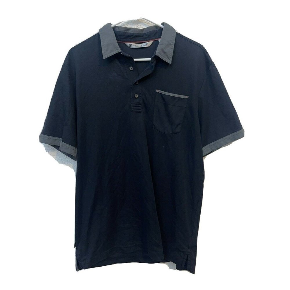 𝅺travis Matthew Men's Polo L EUC Pima Cotton (N)
